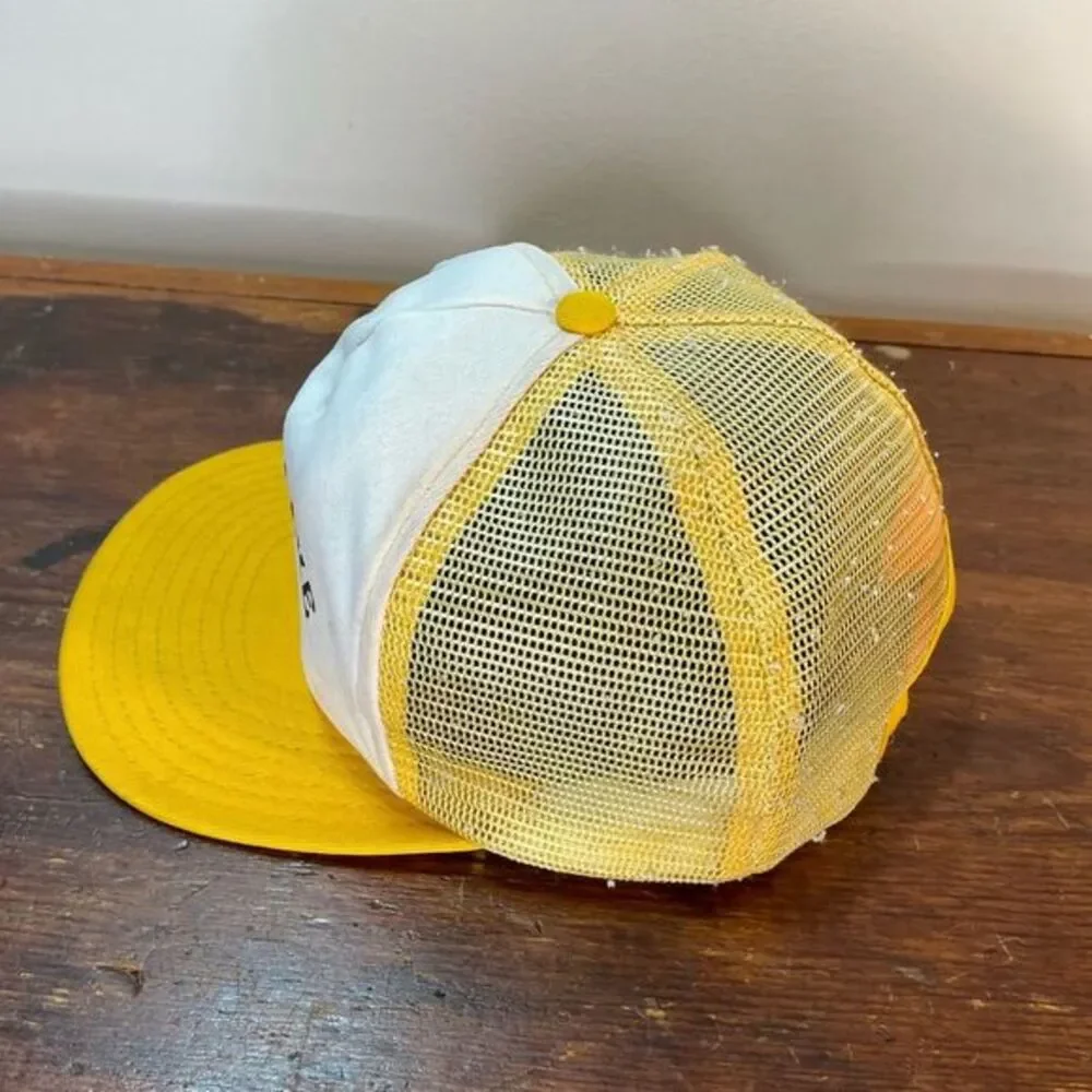 Vintage‎ Schroon Lake Yellow Mesh Trucker Snapback